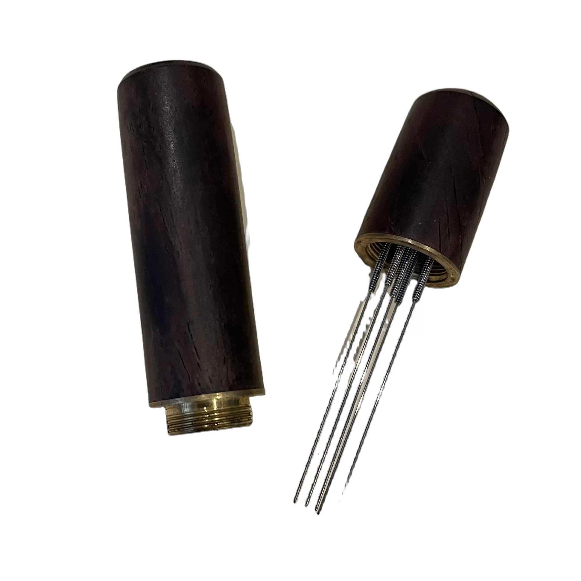 Distribuidor de cafe con agujas. Agitador café expreso. Acero inoxidable