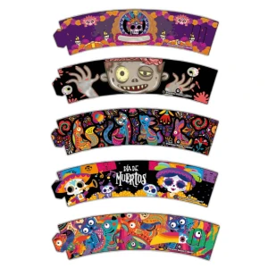 Fajilla o manga edición Día de Muertos. 100 pz