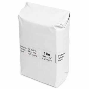 Bolsa Cafetera Kraft Blanca Cierre de Alambre 1kg Ciento