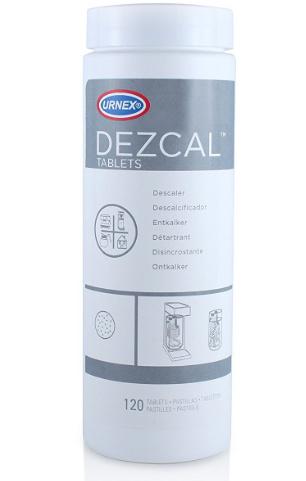Urnex Dezcal - Descalcificador y limpiador de café y expreso, paquete de 2,  removedor de incrustaciones activado, uso con cafeteras caseras, máquinas